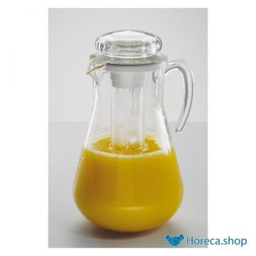 Juice jug with cooling tube