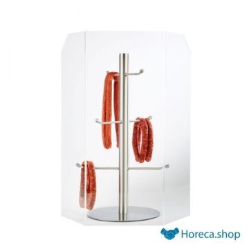 Cough screen for stainless steel sausage stand, 15x20x15xh50 cm