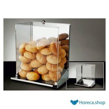 Distributeur de pain "inox", h 56 cm