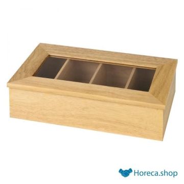Tea box without inscription, light wood color