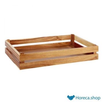 Wooden buffet system “superbox”, 55.5x35xh10.5 cm, light brown