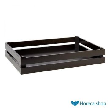 Houten buffetsysteem “superbox”, 55,5x35xh10,5 cm, zwart