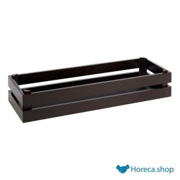 Wooden buffet system “superbox”, 55.5 × 18.5xh10.5 cm, black