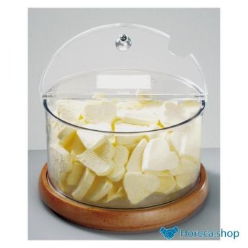 Cooling bowl “maxi top fresh”, wood, 4 liter capacity