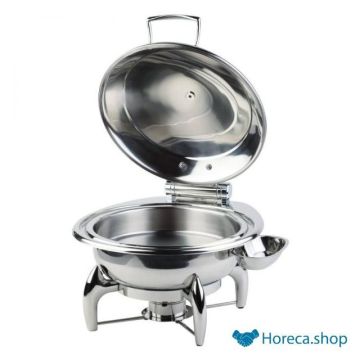 Chafing dish “globe”, Ø35 cm, stainless steel lid with glass window