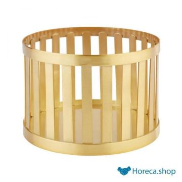 Basket “”, Ø15 x h10.5 cm, gold color