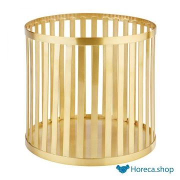 Basket “”, Ø21 x h20 cm, gold color