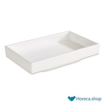 Bento box bowl “asia plus”, 15.5 × 9.5xh3 cm, white