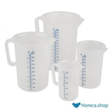 Plastic measuring cup, Ø9.5 cm, content 0.5 liters