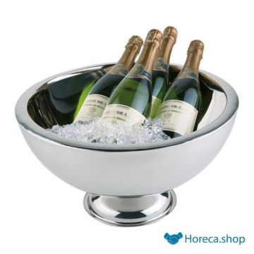 Stainless steel champagne cooler, Ø44 x h24 cm