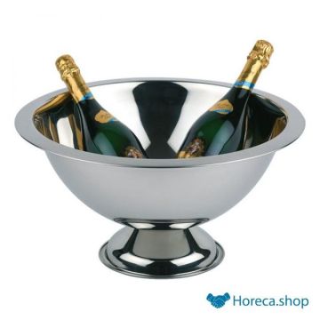 Stainless steel champagne cooler, Ø45 x h23 cm