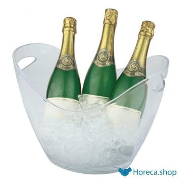 Wine and / or champagne cooler, transparent, 35x27xh25.5 cm