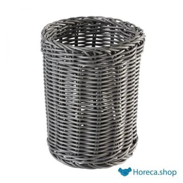 Cutlery basket “economic”, Ø12 x h15 cm, anthracite