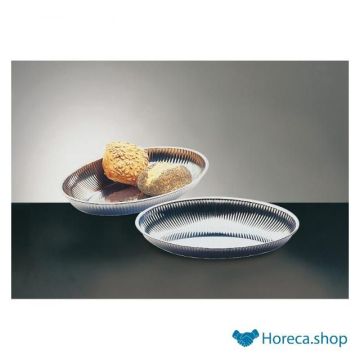 Stainless steel serving dish, 26.5 × 18.5xh4 cm