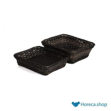 Buffet basket “profi line”, gn 1/2 x h 6.5 cm, black / brown