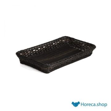 Buffet basket “profi line”, gn 1/1 x h 6.5 cm, black / brown