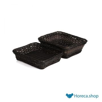 Buffet basket “profi line”, gn 1/2 x h 10 cm, black / brown