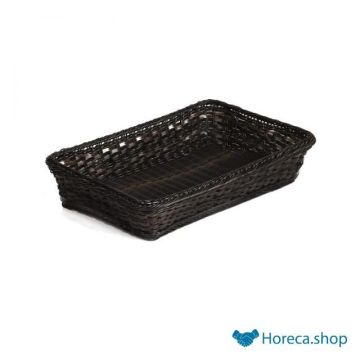 Buffet basket “profi line”, gn 1/1 x h 10 cm, black / brown