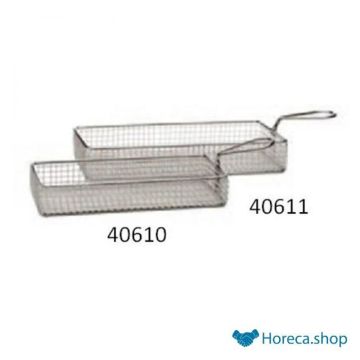 Stainless steel chip basket “snack holder”, 21.5 × 10.5xh4.5 cm