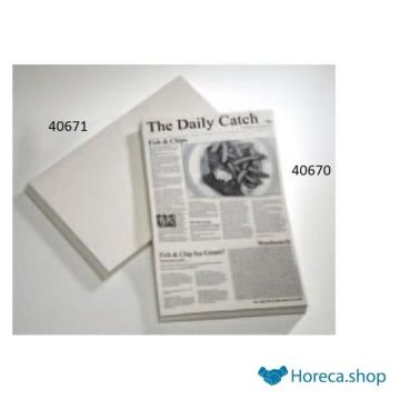 Vetvrij papier 42×25 cm, 500 stuks, motief krant