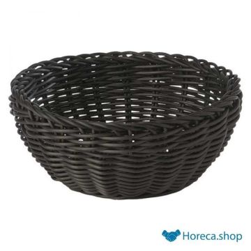 Buffet basket “profi line”, Ø20xh8 cm, black