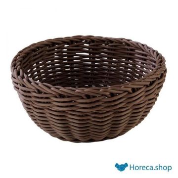 Buffet basket “profi line”, Ø20xh8 cm, brown