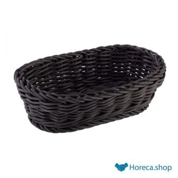 Buffet basket oval “profi line”, 19x12xh6 cm, black