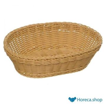 Buffet basket oval “profi line”, 25x19xh6.5 cm, cream
