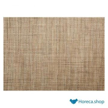 Place mat, fine binding, 45 × 33 cm, color beige / brown