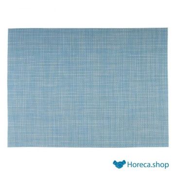 Tischset, feine bindung, 45 × 33 cm, farbe blau / weiß