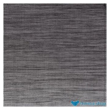 Platzdeckchen, feine bindung, 45 × 33 cm, farbe grau / schwarz