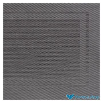 Set de table, reliure fine, 45 × 33 cm, cadres de couleur gris