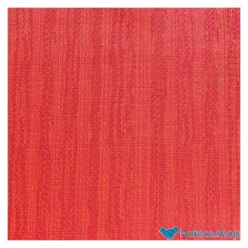 Placemat, fijne band, 45×33 cm,, kleur rood