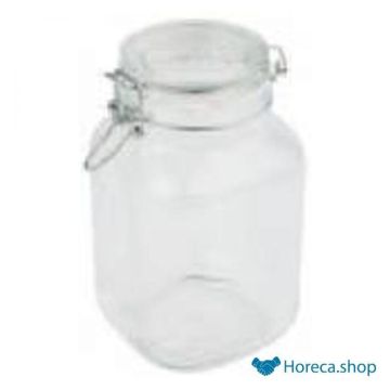 Weck glass with airtight lid, capacity 2 liters