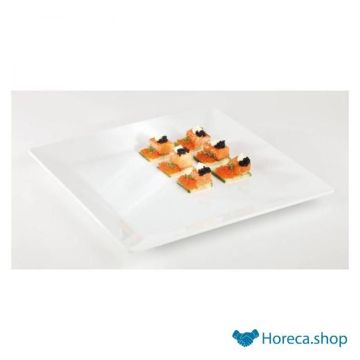 Serving tray “pure”, 26.5 × 26.5 cm, white