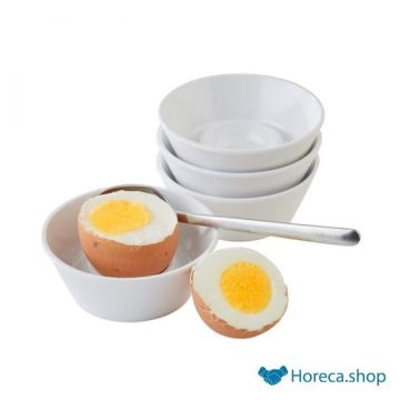 Egg cups, set of 4, Ø8xh3 cm, white