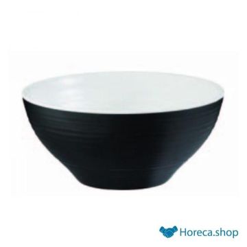 Schaal “halftone”, Ø16,5x h7,5 cm, zwart/wit