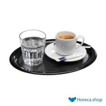 Tablett „kaffeehaus“, schwarz, 26 × 20 cm