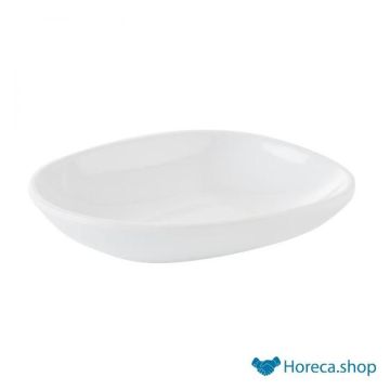 Plate “mini”, 10.5 × 8.5xh2 cm, white