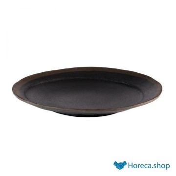 Platte „marone“, Ø 20,5 x h2,5 cm