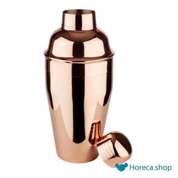 Stainless steel cocktail shaker “classic”, Ø8.5xh20 cm, copper color