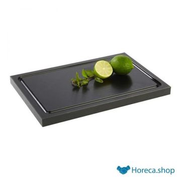 Cutting board “bar”, 30x20xh2 cm, black