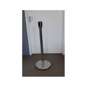 Barrier post stainless steel with flat base and extension strap