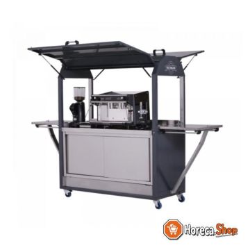 Chariot à café multifonctionnel mobile coolrolly barista 1850x750x (h) 2040mm