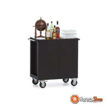Serveer trolley whisky/cognac multifunctionele mobiele trolley 790x490x(h)900mm