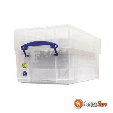 Boîte transparente avec couvercle 255x395x205 mm - 9l- xl (a4)