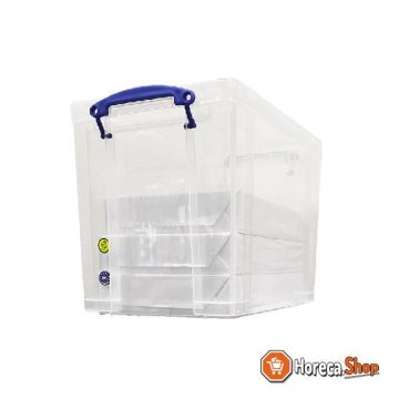 Transparante box incl deksel 255x395x290 mm - 19l (a4)