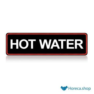 Sticker hot water