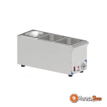 Bain-marie voor saus 3 x gn 1 6 compact