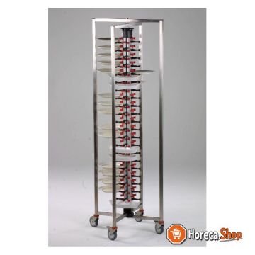 Plate rack trolley foldable 48